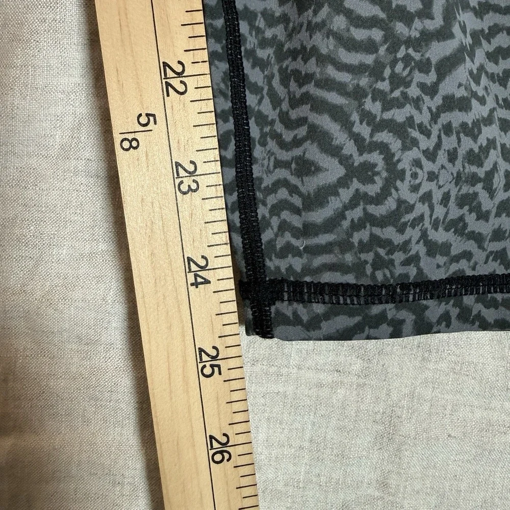Varley Luna High Rise 7/8 Leggings Gray Nocturnal Feathers Print *No Size Tag S?